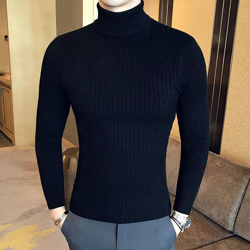 Classic Crew Neck Winter Sweater - BritishElegance