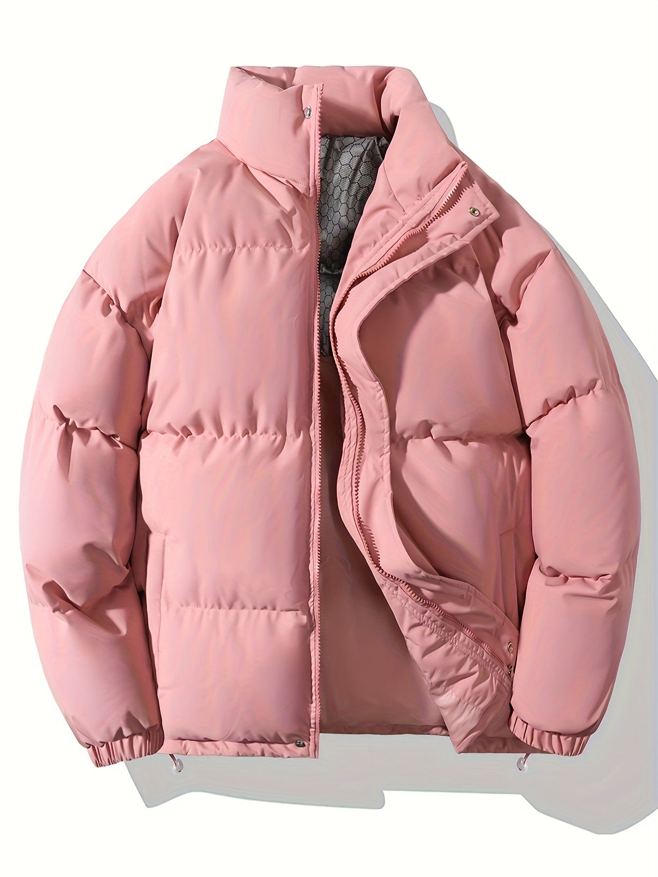 Cozy Fleece Lined Mens Winter Coat with Pockets