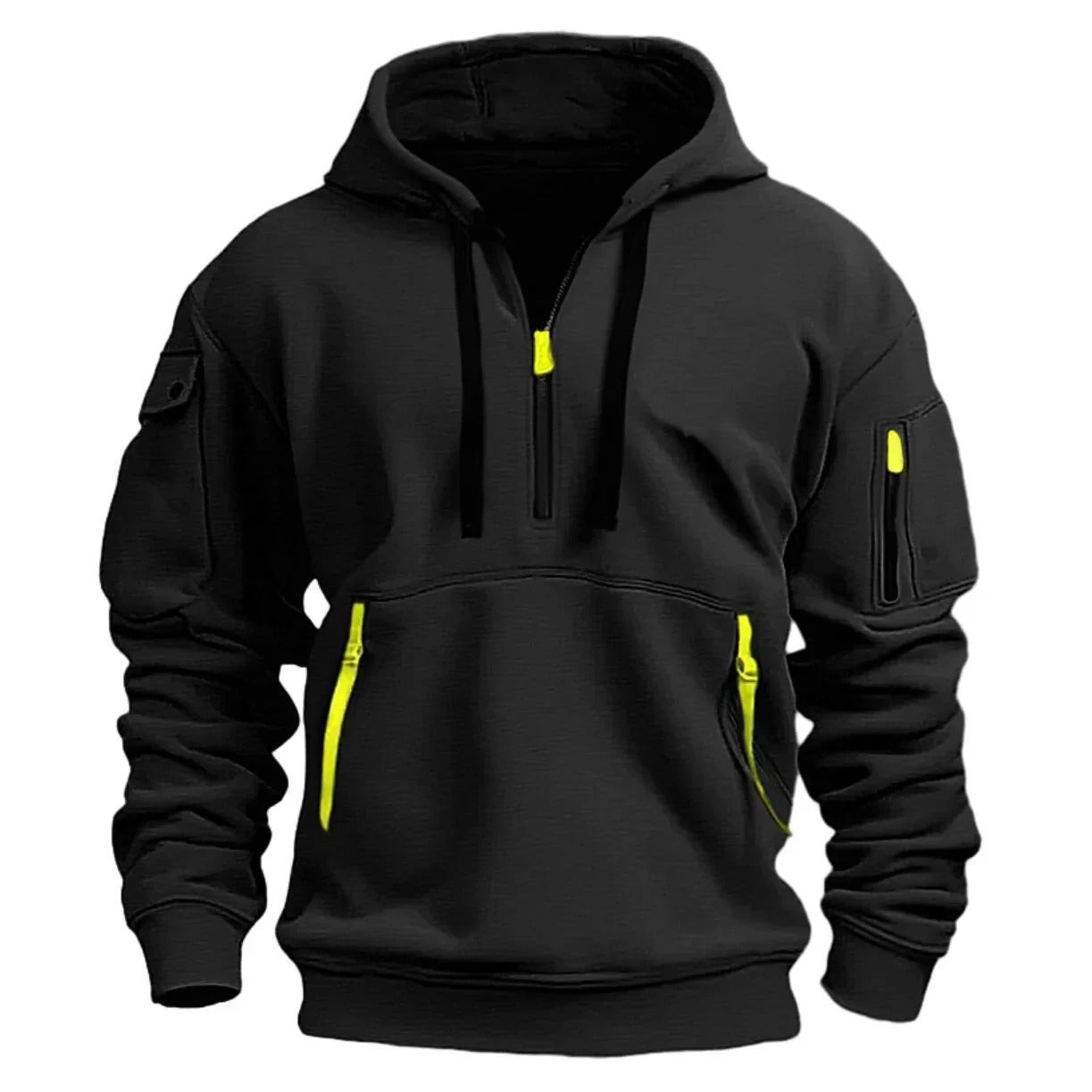 Classic English Zip Up Hoodie with Pockets