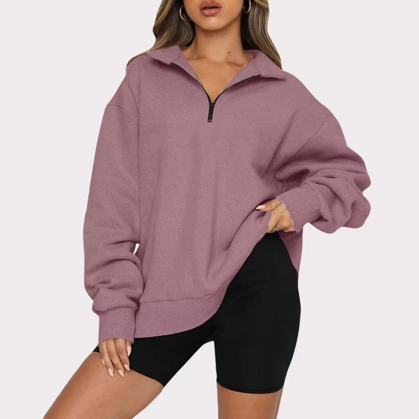 Warm Zipped Winter Sweater