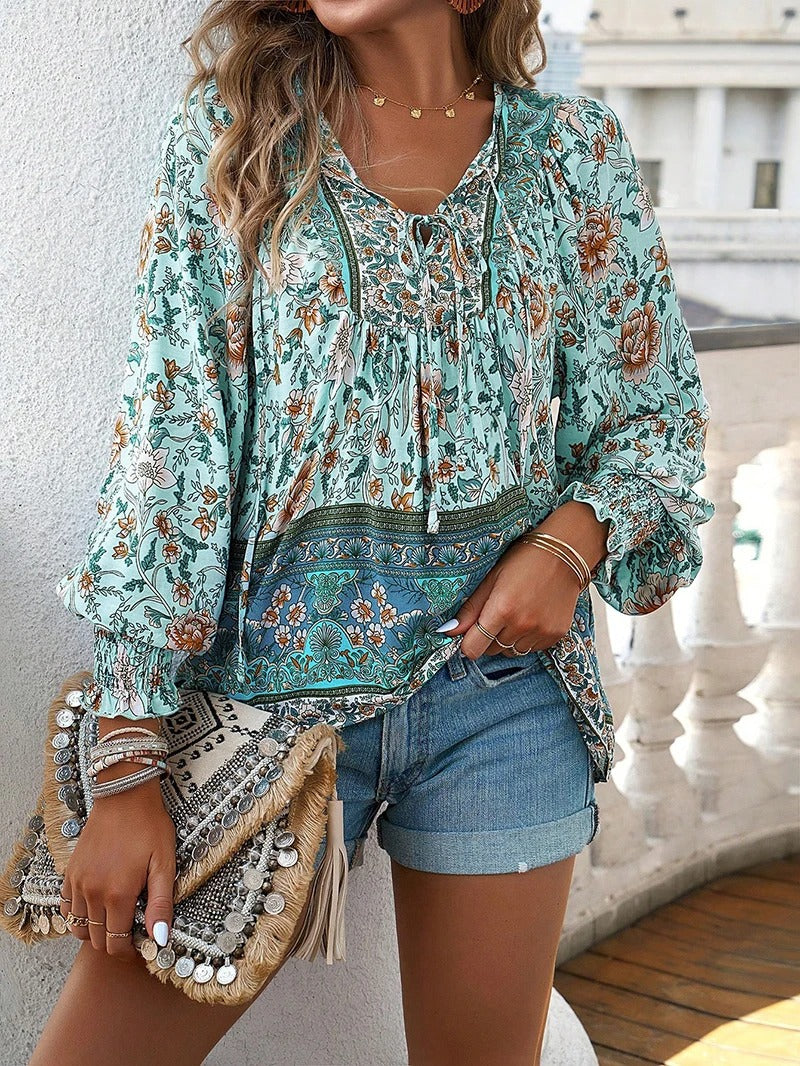 Beautiful Floral Women's Summer Blouse