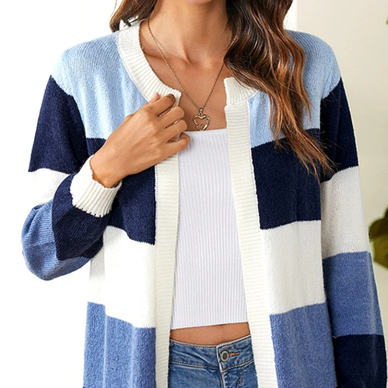 Women's Fashionable Colourful Open Cardigan Sweater