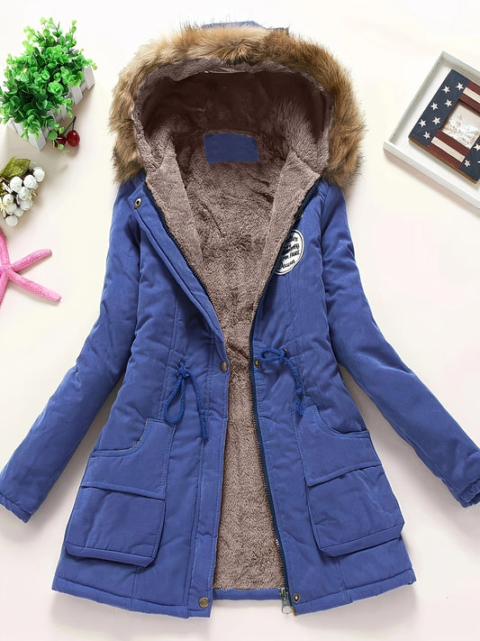 Waterproof Ladies Winter Coat with Hood - BritishElegance