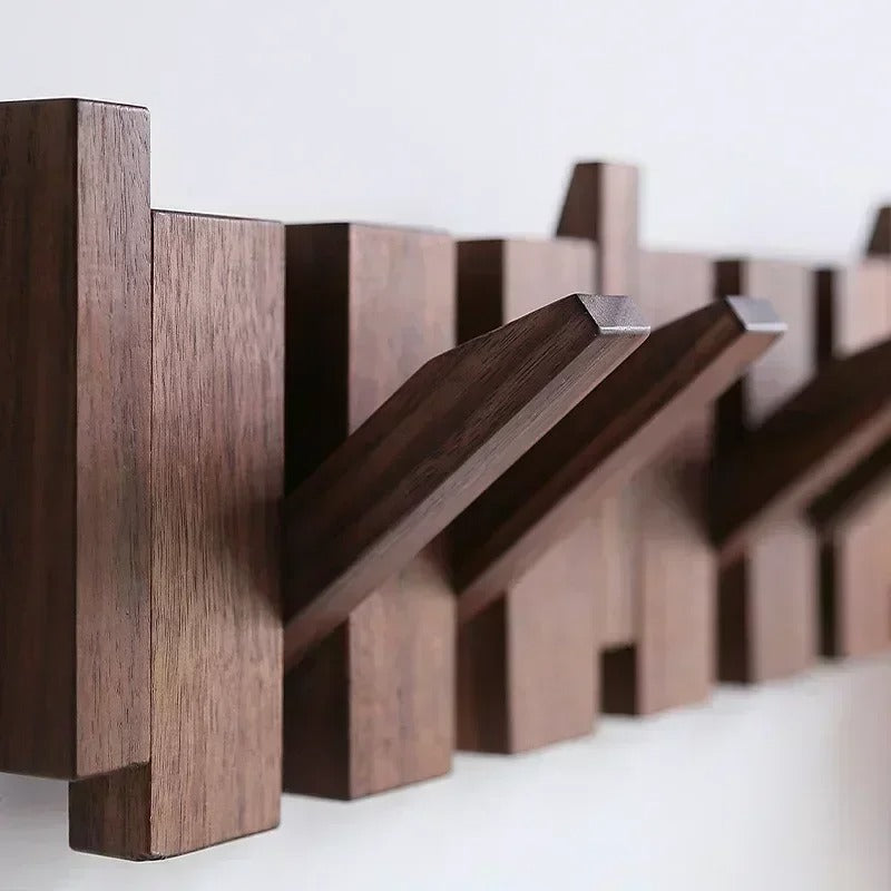 Stylish Wall Mount Coat Rack With Hooks and Shelf