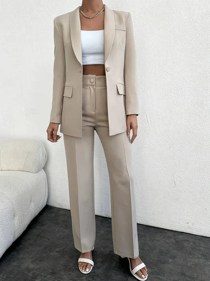 Classic Basic Women's Clothing Set for Daily Wear