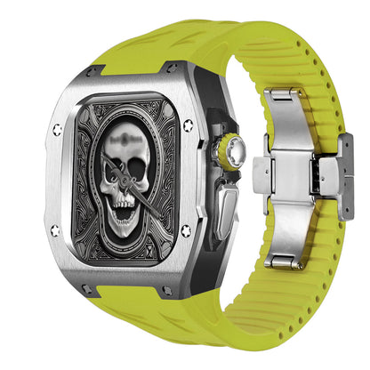 Durable Titanium Case and Soft Rubber Strap for Apple Watch Ultra
