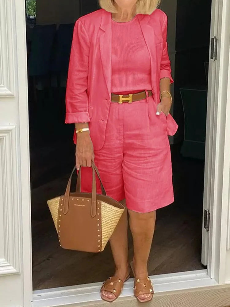 Relaxed Fit Women's Summer Clothing Set