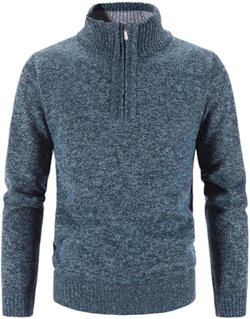 Warm Crew Neck Winter Wool Sweater for Men