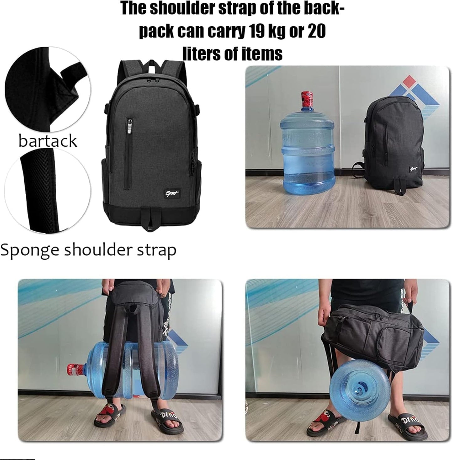 Slim 15.6' Travel & Work Laptop Backpack with Organiser Pockets