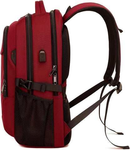 Water-Resistant Travel Laptop Backpack with USB Port & Organised Storage