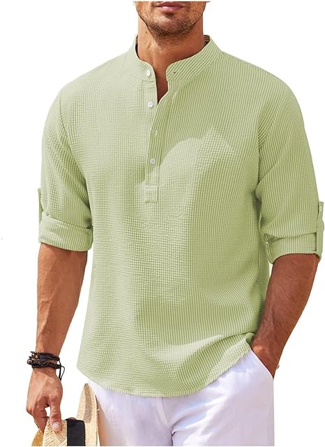 Comfortable Mens Cotton Shirt Relaxed Fit
