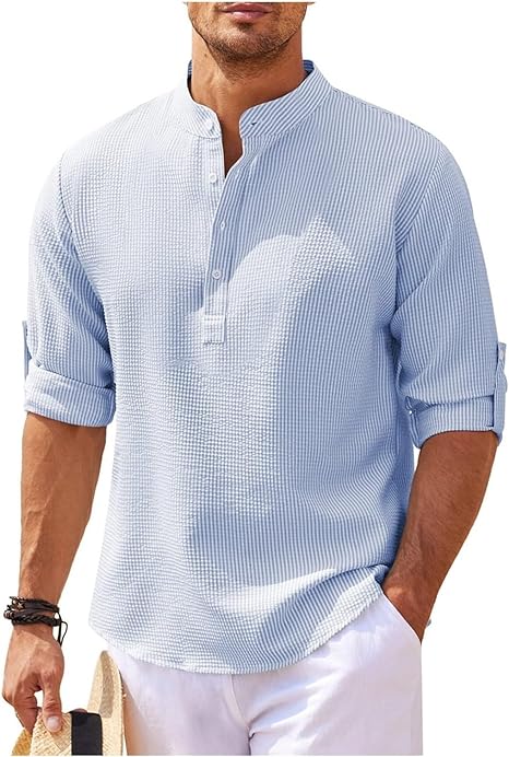 Comfortable Mens Cotton Shirt Relaxed Fit