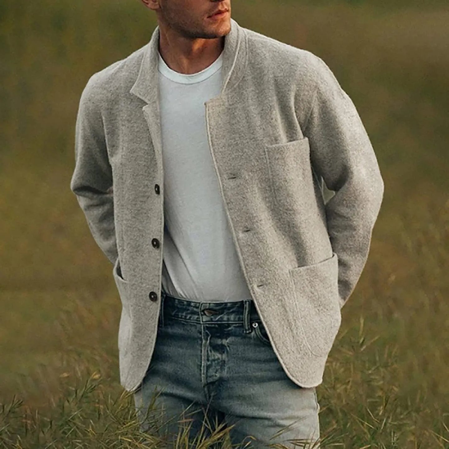 Stylish Mens Blazer with Pockets - BritishElegance
