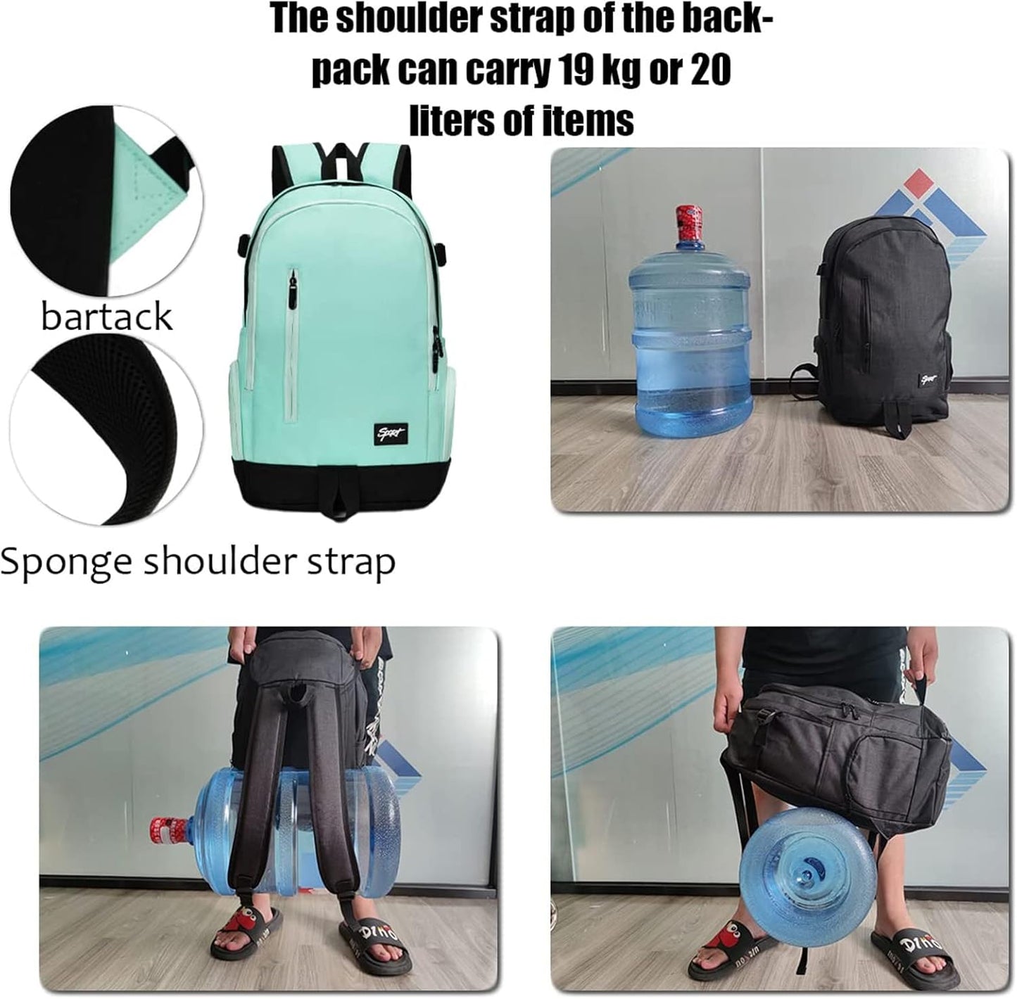 Slim 15.6' Travel & Work Laptop Backpack with Organiser Pockets