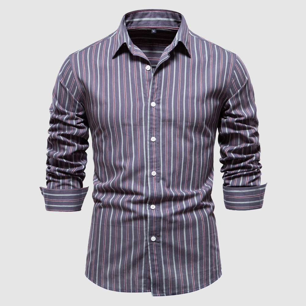 Classic Striped Casual Shirt for Men