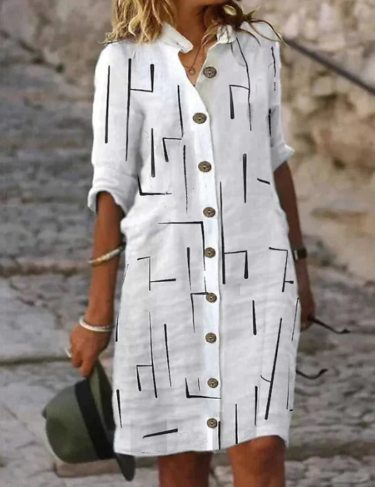 Lightweight Women's Short Sleeve Summer Dress - BritishElegance