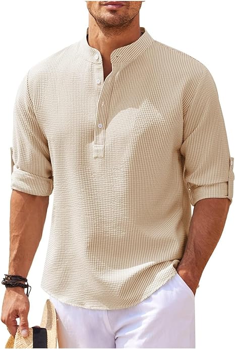 Comfortable Mens Cotton Shirt Relaxed Fit
