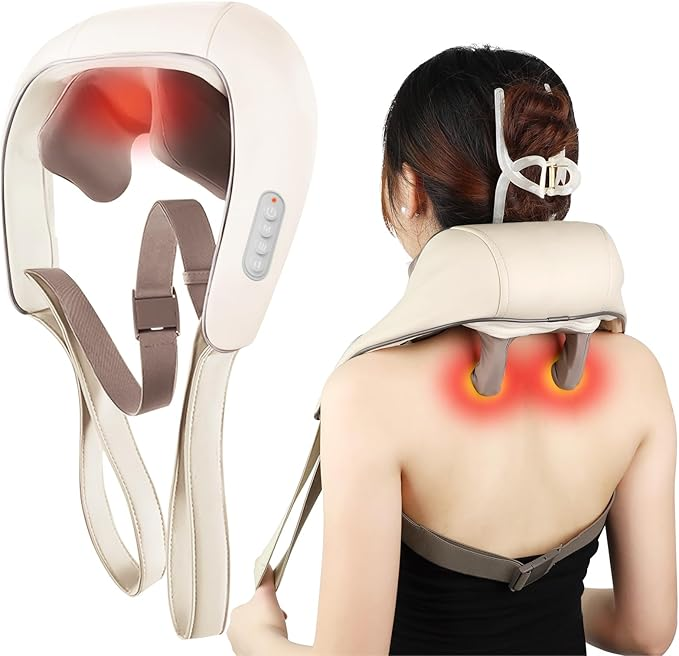 Therapeutic Electric Neck And Back Massage For Pain Relief - BritishElegance