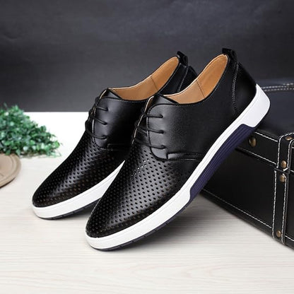 Orthopaedic Office Shoes with Breathable Pattern Men