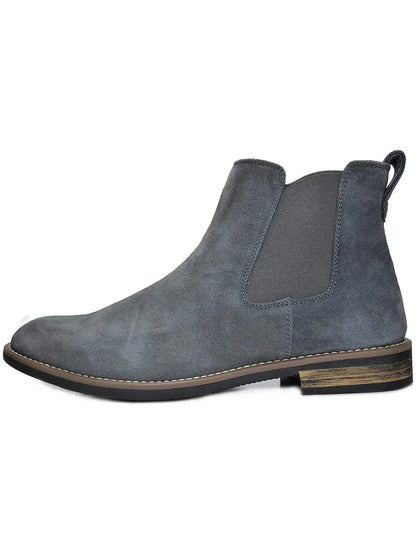 Men’s Rugged Casual Chelsea Boots with Thick Sole