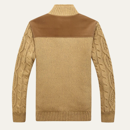 The Cernobbio Men's Thick Knitted Warm Fleece Winter Cardigan