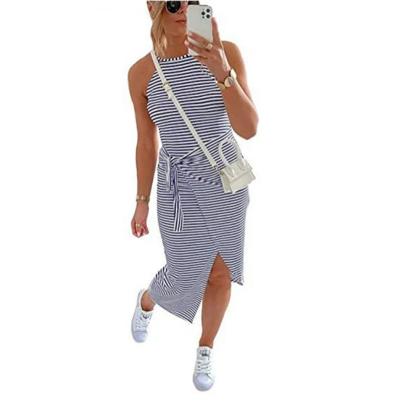 Lightweight Floral Midi Dress for Women - BritishElegance