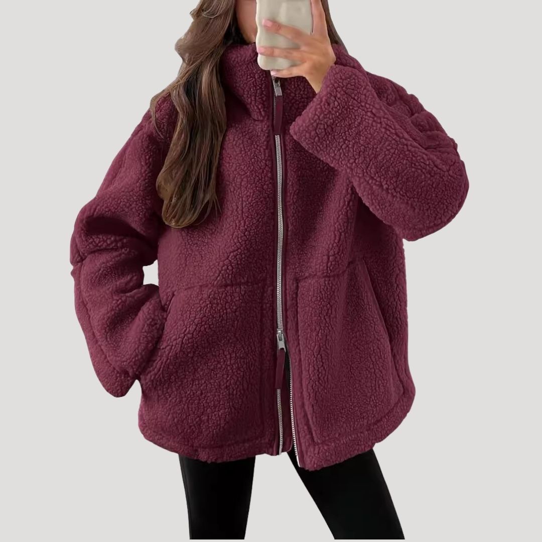 Warm Women's Fleece Zip Up Jacket