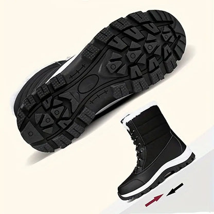 Waterproof women's snow boots - insulated winter boots with non-slip soles
