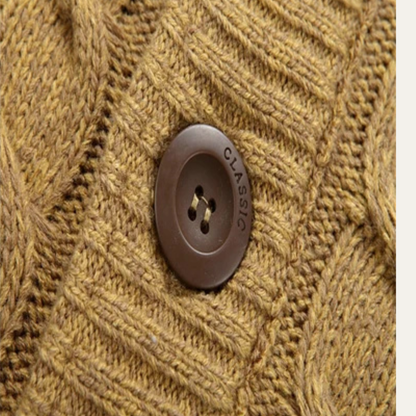 The Cernobbio Men's Thick Knitted Warm Fleece Winter Cardigan