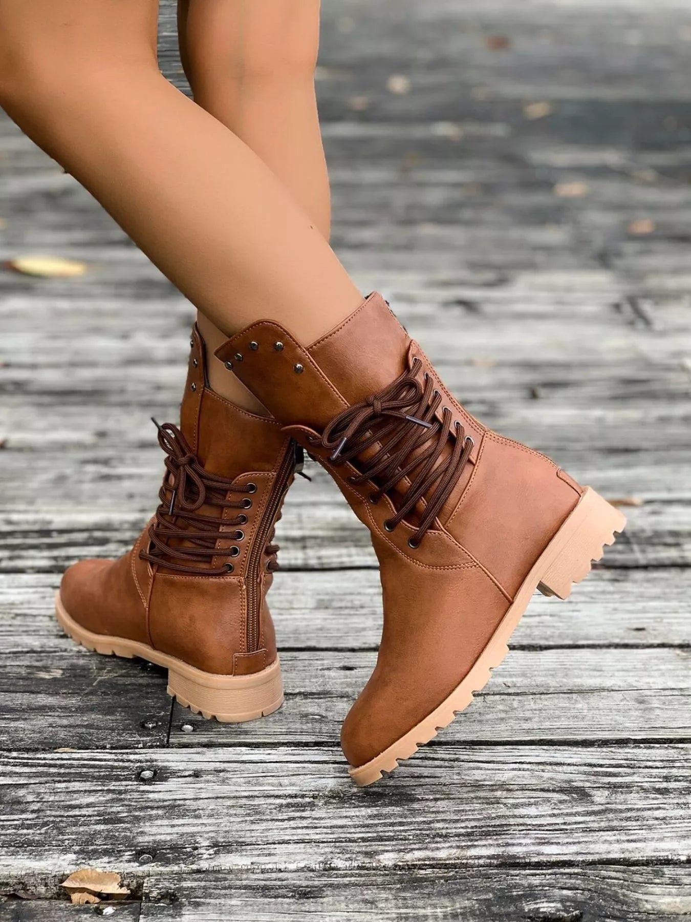 Classic Low Block Heel Ankle Boots for Women - BritishElegance