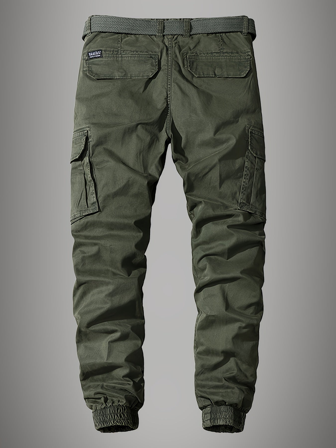 Premium Men’s Cargo Joggers – Embroidered Design with Multiple Pockets