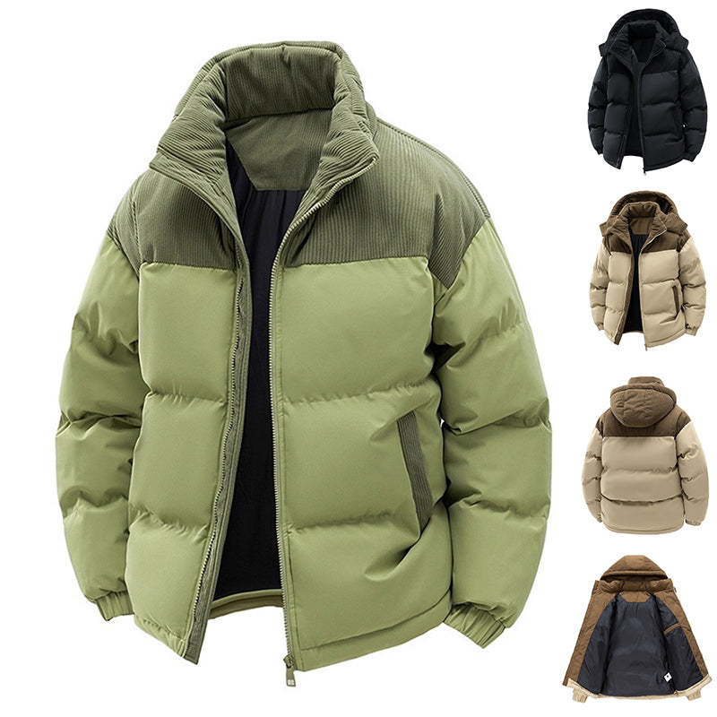 Warm Women's Quilted Corduroy Jacket - BritishElegance