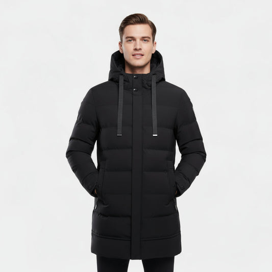 Warm Men's Puffer Parka Coat Waterproof Winter Jacket - BritishElegance