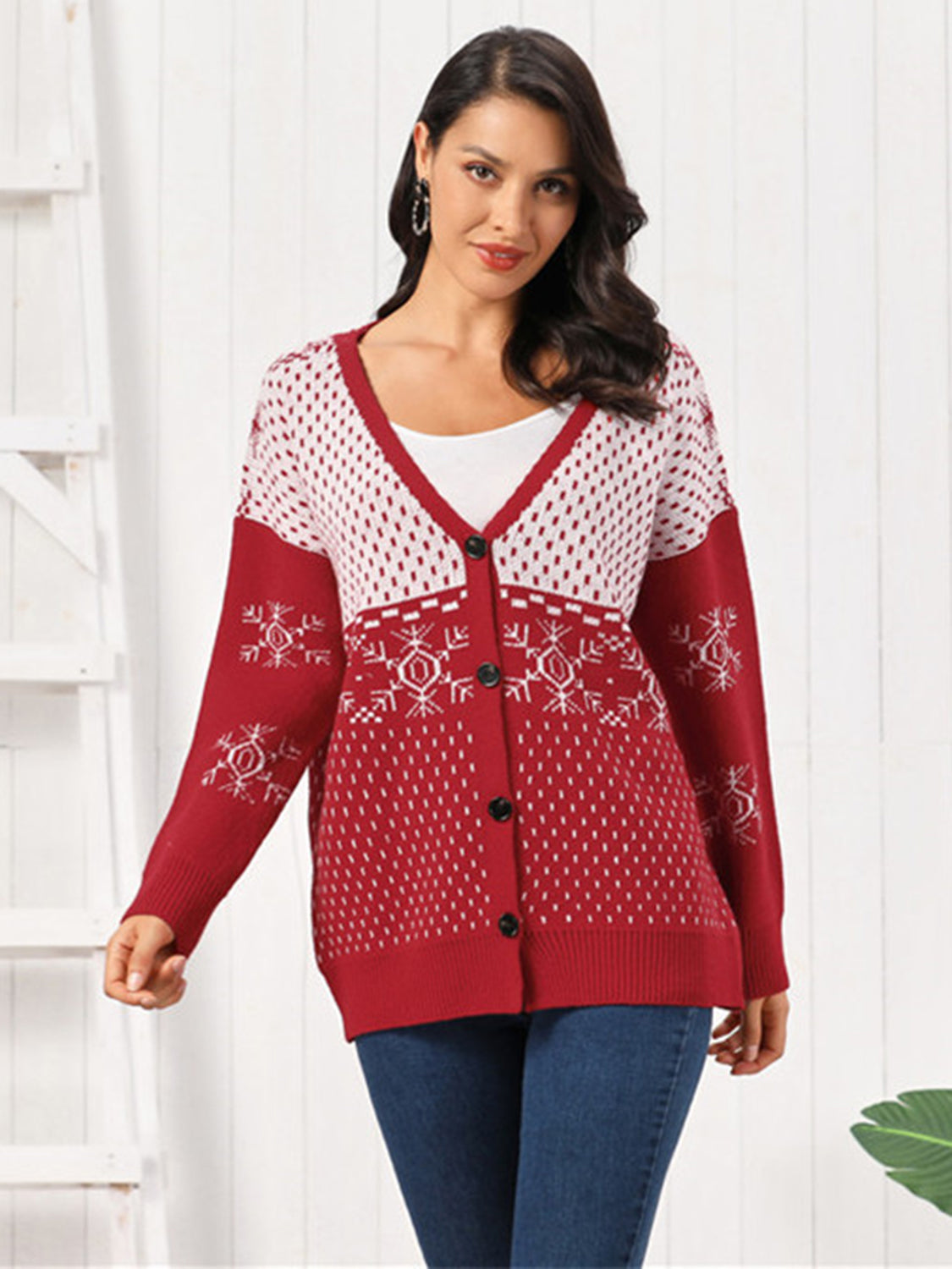 Warm Winter Button Cardigan for Women