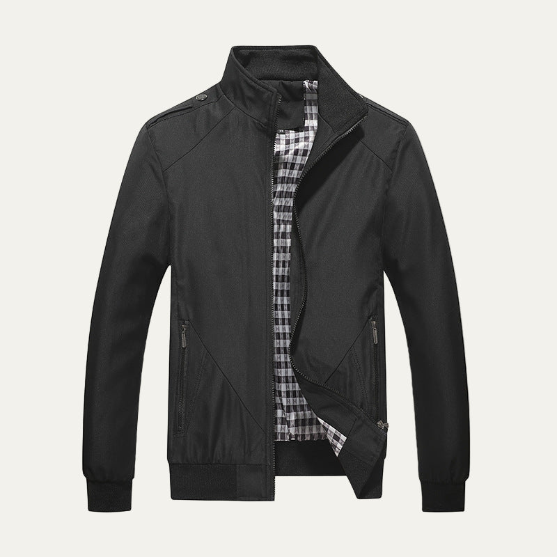 Men’s Stylish Lightweight Stand Collar Bomber Jacket