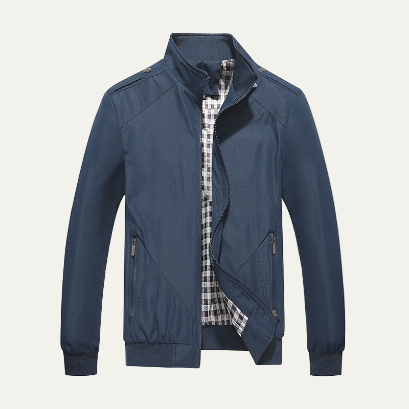 Men’s Stylish Lightweight Stand Collar Bomber Jacket