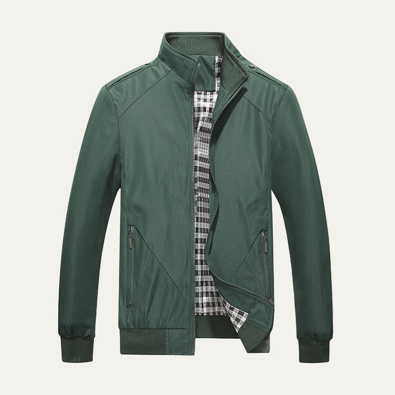 Men’s Stylish Lightweight Stand Collar Bomber Jacket