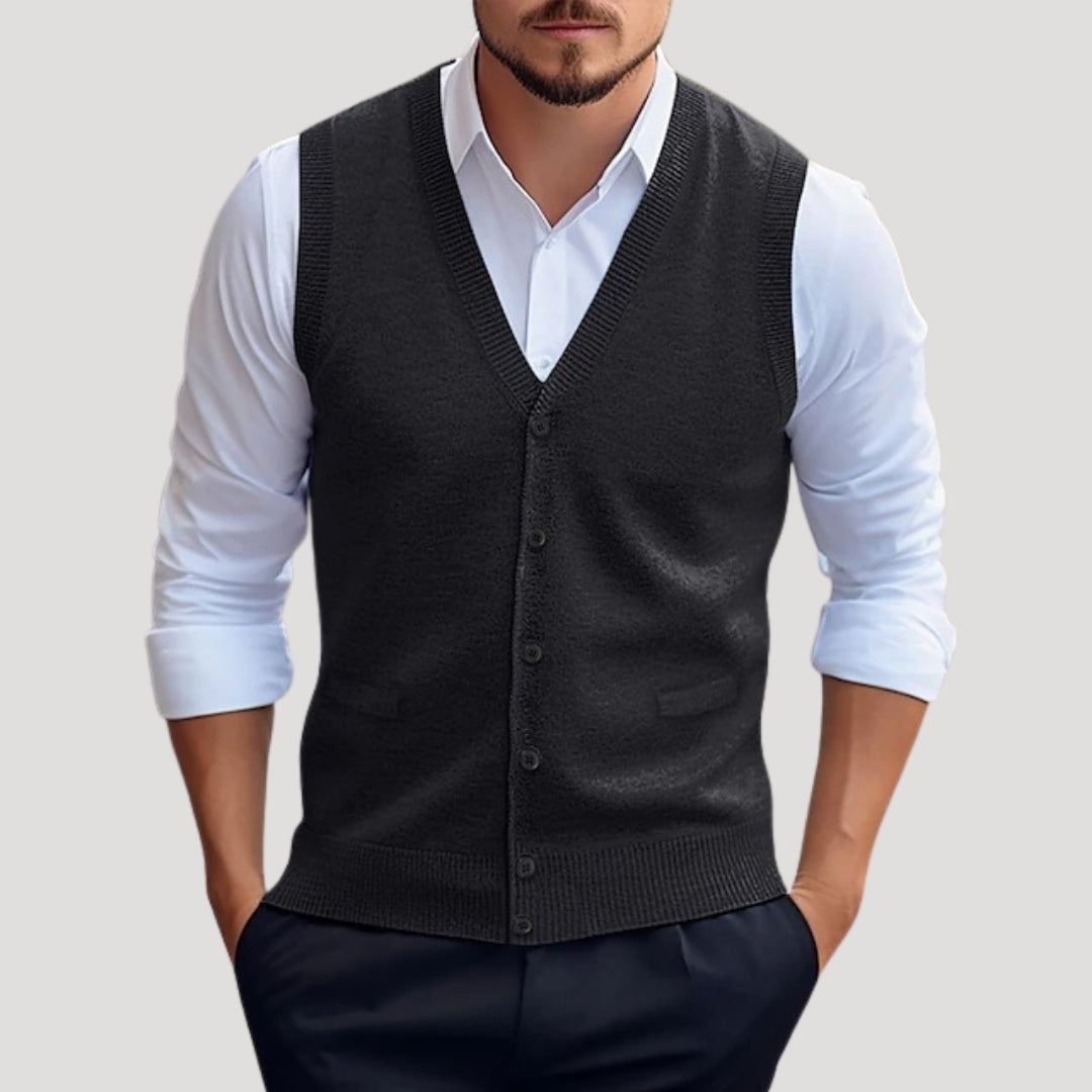 Men's Simple Knit Waistcoat