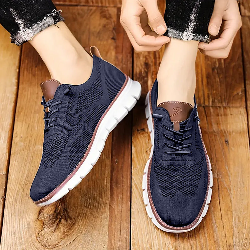 Navy City Walking Shoes - BritishElegance