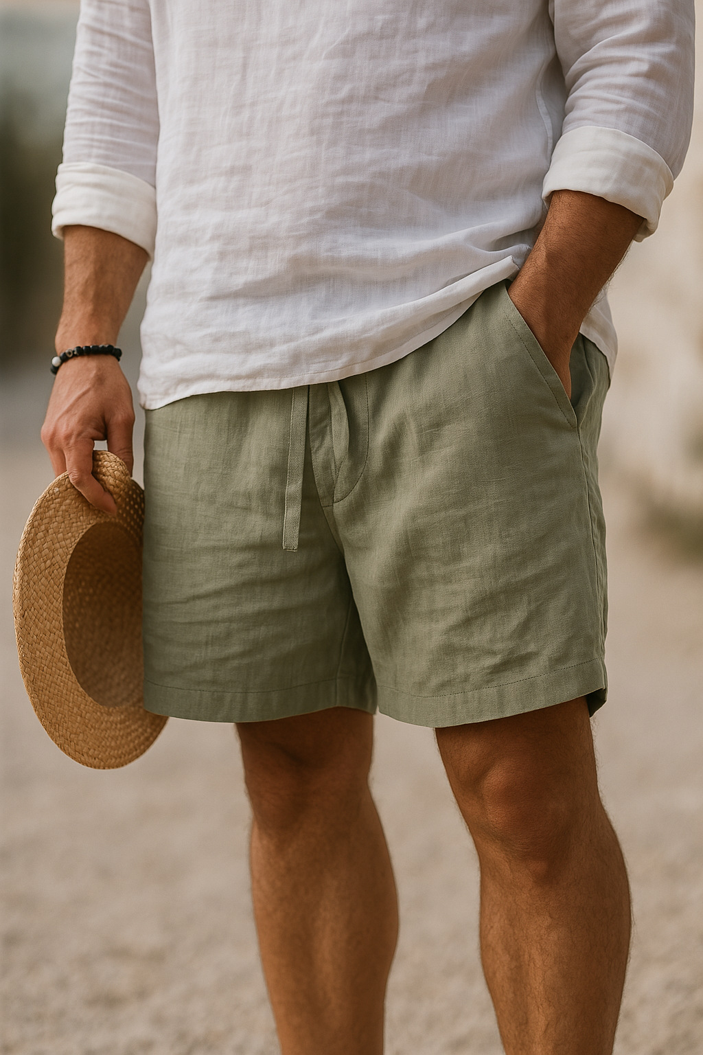 Comfortable Cotton Linen Shorts for Men