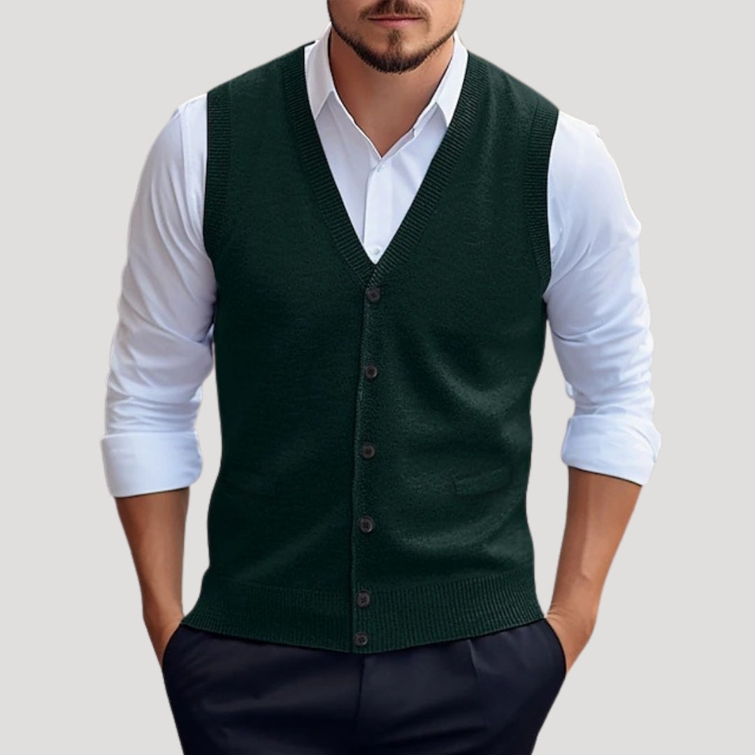 Men's Simple Knit Waistcoat