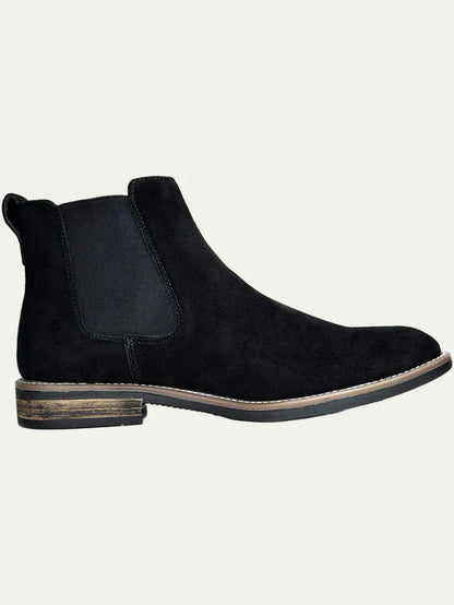 Men’s Rugged Casual Chelsea Boots with Thick Sole