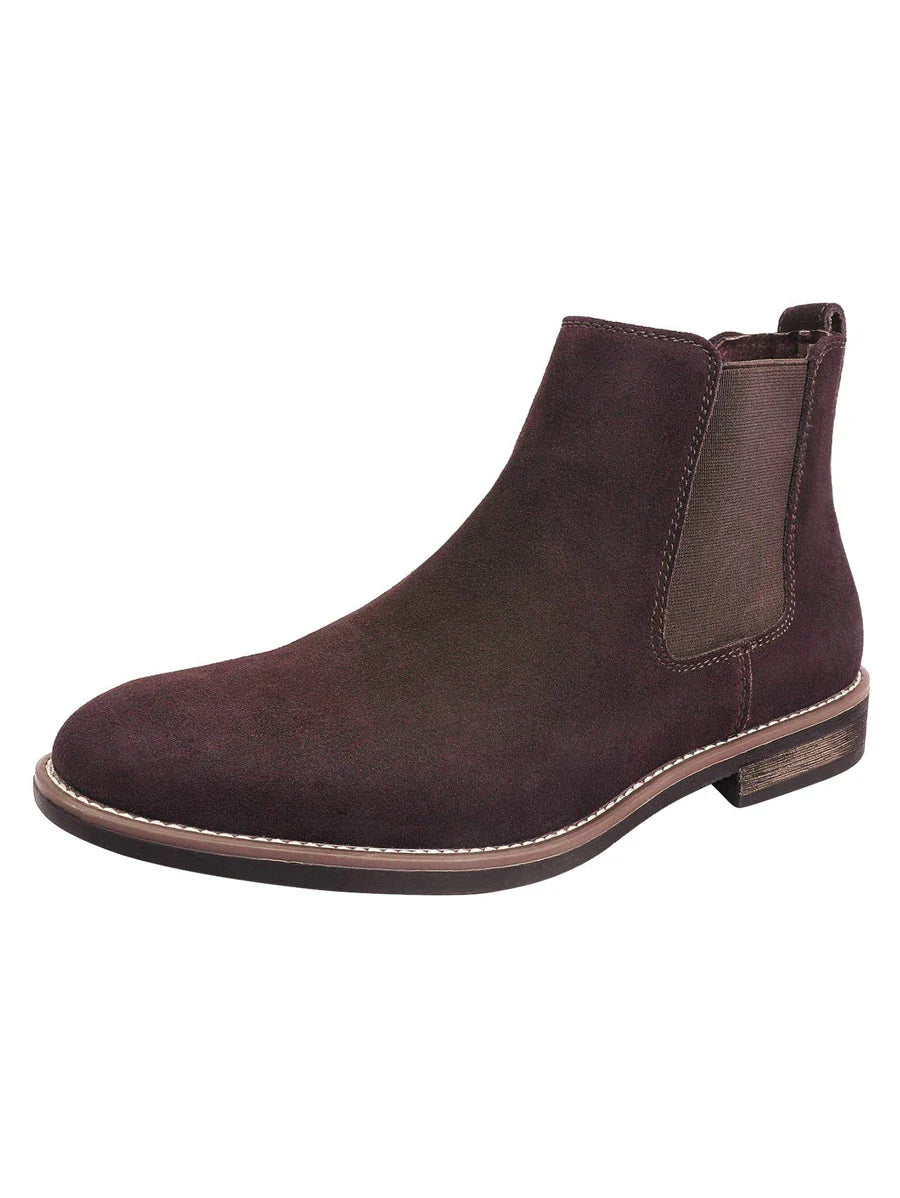 Suede Chelsea Boots Camel