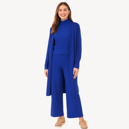 Women’s Ribbed Knit 3-Piece Set