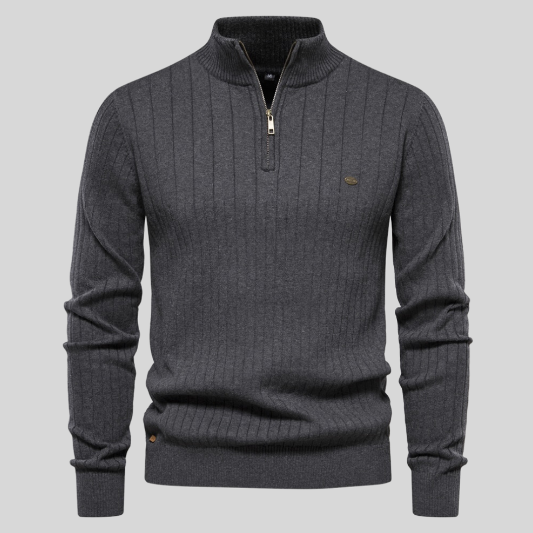Classic Men's Quarter Zip Sweater