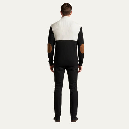 Men’s Color Block Button Placket Sweater