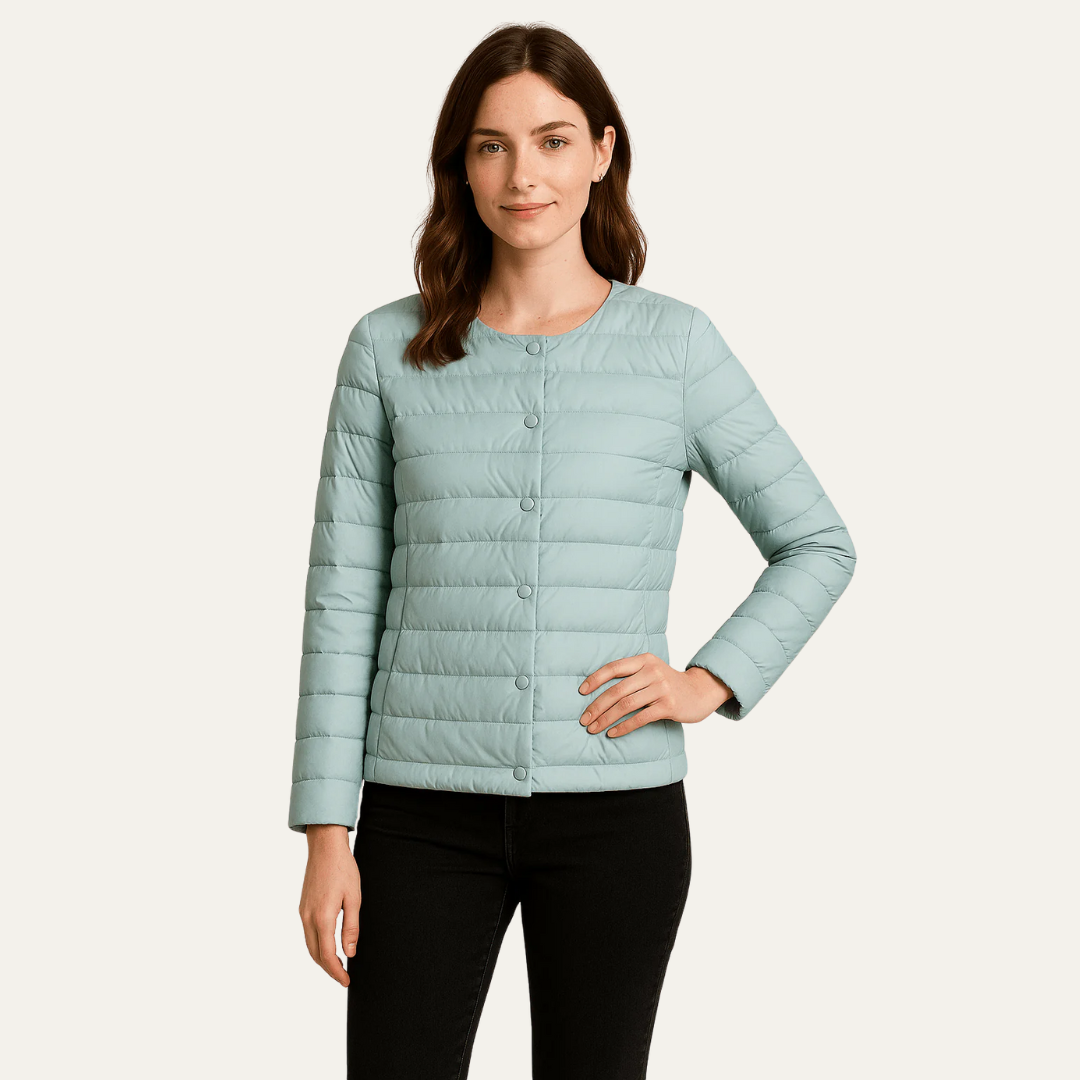Women’s Lightweight Quilted Snap Jacket