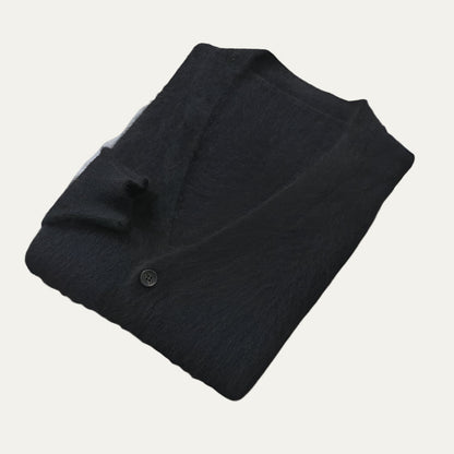 Men’s Cashmere Classic V Neck Knit Button Cardigan
