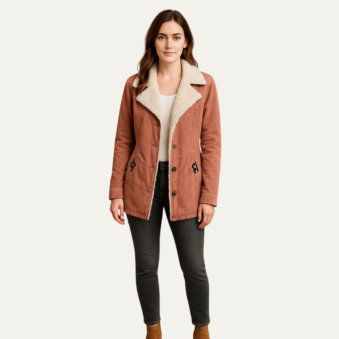 Women’s Sherpa Collar Single-Breasted Jacket