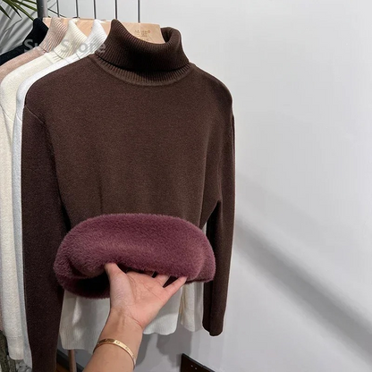 Cozy Women's Warm Winter Turtleneck Sweater